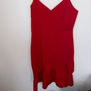 Red Lulus Dress- size M- worn once